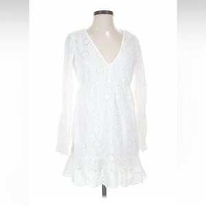 Beach Riot Delaney White Eyelet Dress Small